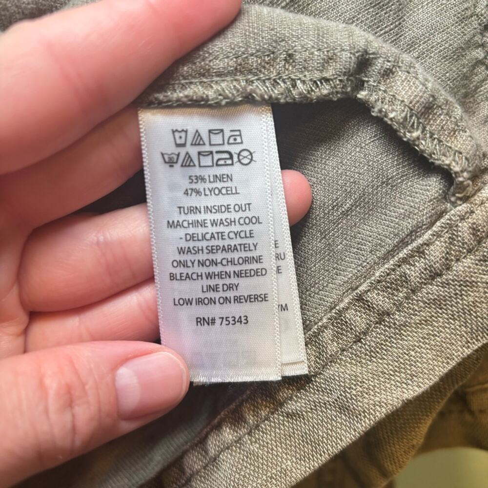 C & C California Army Green Linen Blend Utility Jacket Size Large - Picture 5 of 8
